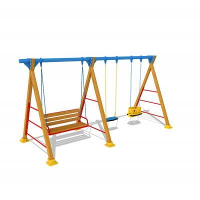 Playground Accessories Wooden Swing Set Mae-039a